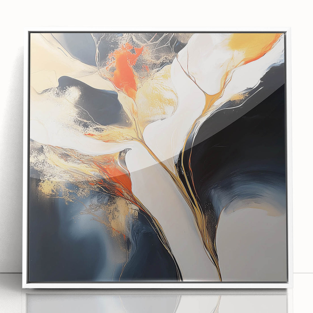 Modern Abstract Wall Art – Large Minimalist Geometric Canvas