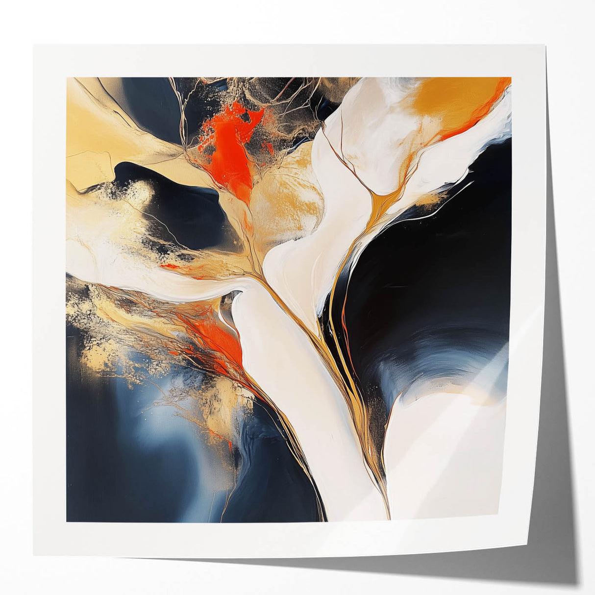 Modern Abstract Wall Art – Large Minimalist Geometric Canvas