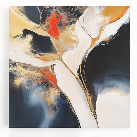 Modern Abstract Wall Art – Large Minimalist Geometric Canvas