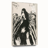 Expressionist Art: The Hands | Bold Black-and-White Munch Print