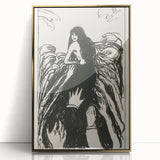 Expressionist Art: The Hands | Bold Black-and-White Munch Print