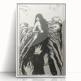 Expressionist Art: The Hands | Bold Black-and-White Munch Print