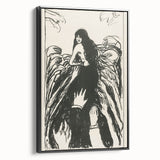 Expressionist Art: The Hands | Bold Black-and-White Munch Print