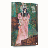 Impressionist Portrait - May Belfort in Pink by Toulouse-Lautrec Art Print