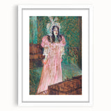 Impressionist Portrait - May Belfort in Pink by Toulouse-Lautrec Art Print