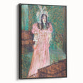 Impressionist Portrait - May Belfort in Pink by Toulouse-Lautrec Art Print