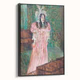 Impressionist Portrait - May Belfort in Pink by Toulouse-Lautrec Art Print