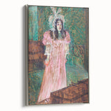 Impressionist Portrait - May Belfort in Pink by Toulouse-Lautrec Art Print