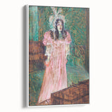 Impressionist Portrait - May Belfort in Pink by Toulouse-Lautrec Art Print