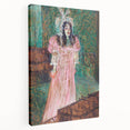 Impressionist Portrait - May Belfort in Pink by Toulouse-Lautrec Art Print