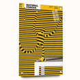 Bold Modern Wall Art - Striking Yellow and Black Graphic Abstract Poster