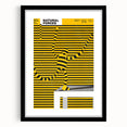 Bold Modern Wall Art - Striking Yellow and Black Graphic Abstract Poster