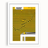 Bold Modern Wall Art - Striking Yellow and Black Graphic Abstract Poster