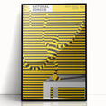 Bold Modern Wall Art - Striking Yellow and Black Graphic Abstract Poster