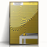Bold Modern Wall Art - Striking Yellow and Black Graphic Abstract Poster