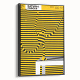 Bold Modern Wall Art - Striking Yellow and Black Graphic Abstract Poster