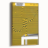 Bold Modern Wall Art - Striking Yellow and Black Graphic Abstract Poster