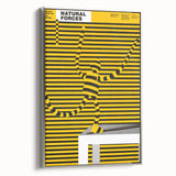 Bold Modern Wall Art - Striking Yellow and Black Graphic Abstract Poster