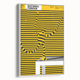 Bold Modern Wall Art - Striking Yellow and Black Graphic Abstract Poster
