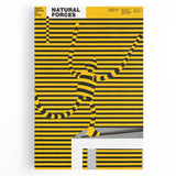 Bold Modern Wall Art - Striking Yellow and Black Graphic Abstract Poster