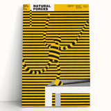 Bold Modern Wall Art - Striking Yellow and Black Graphic Abstract Poster