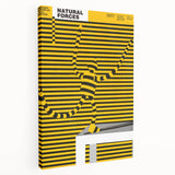 Bold Modern Wall Art - Striking Yellow and Black Graphic Abstract Poster