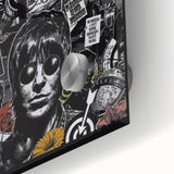 Oasis Collage Poster - Retro Art for Music Fans