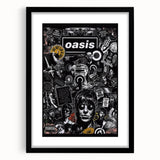Oasis Collage Poster - Retro Art for Music Fans