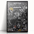 Oasis Collage Poster - Retro Art for Music Fans