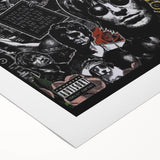 Oasis Collage Poster - Retro Art for Music Fans