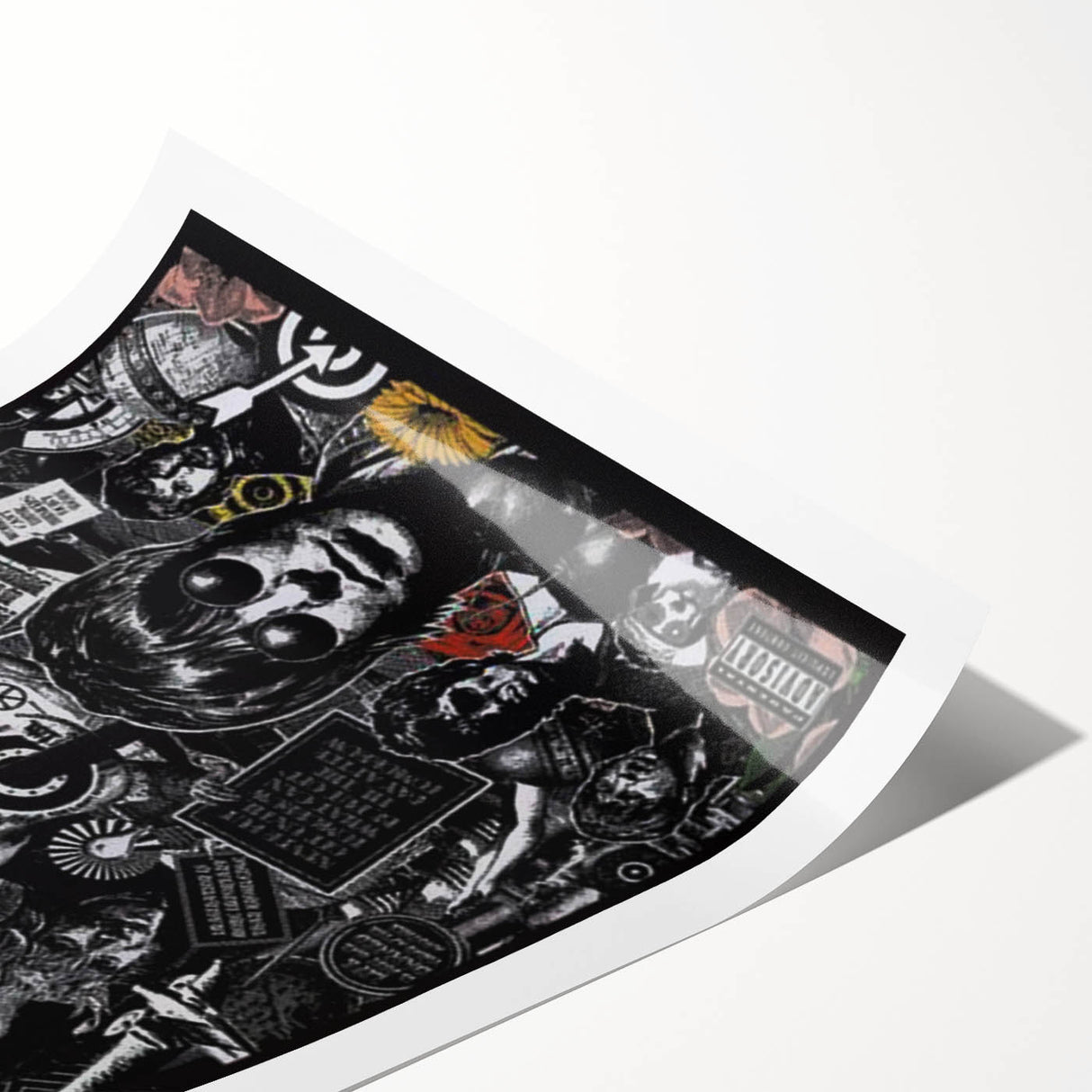 Oasis Collage Poster - Retro Art for Music Fans