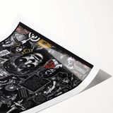 Oasis Collage Poster - Retro Art for Music Fans