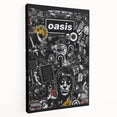 Oasis Collage Poster - Retro Art for Music Fans