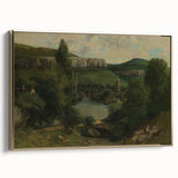 View of Ornans - Realism Art Canvas | Classical Realism Paintings