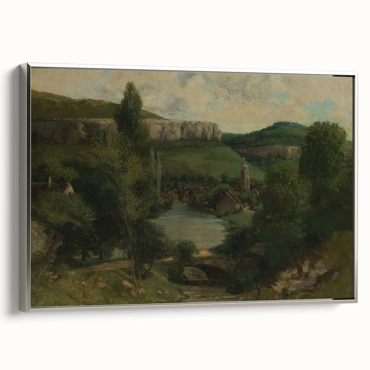 View of Ornans - Realism Art Canvas | Classical Realism Paintings