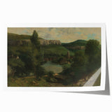 View of Ornans - Realism Art Canvas | Classical Realism Paintings