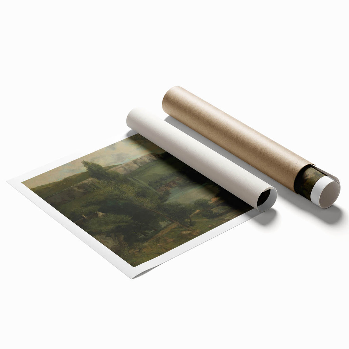 View of Ornans - Realism Art Canvas | Classical Realism Paintings