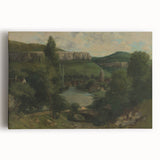 View of Ornans - Realism Art Canvas | Classical Realism Paintings