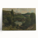 View of Ornans - Realism Art Canvas | Classical Realism Paintings