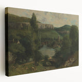 View of Ornans - Realism Art Canvas | Classical Realism Paintings