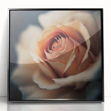 Elegant Rose Living Room Wall Art – Large Framed Floral Canvas