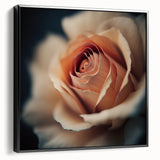 Elegant Rose Living Room Wall Art – Large Framed Floral Canvas