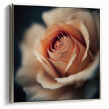 Elegant Rose Living Room Wall Art – Large Framed Floral Canvas