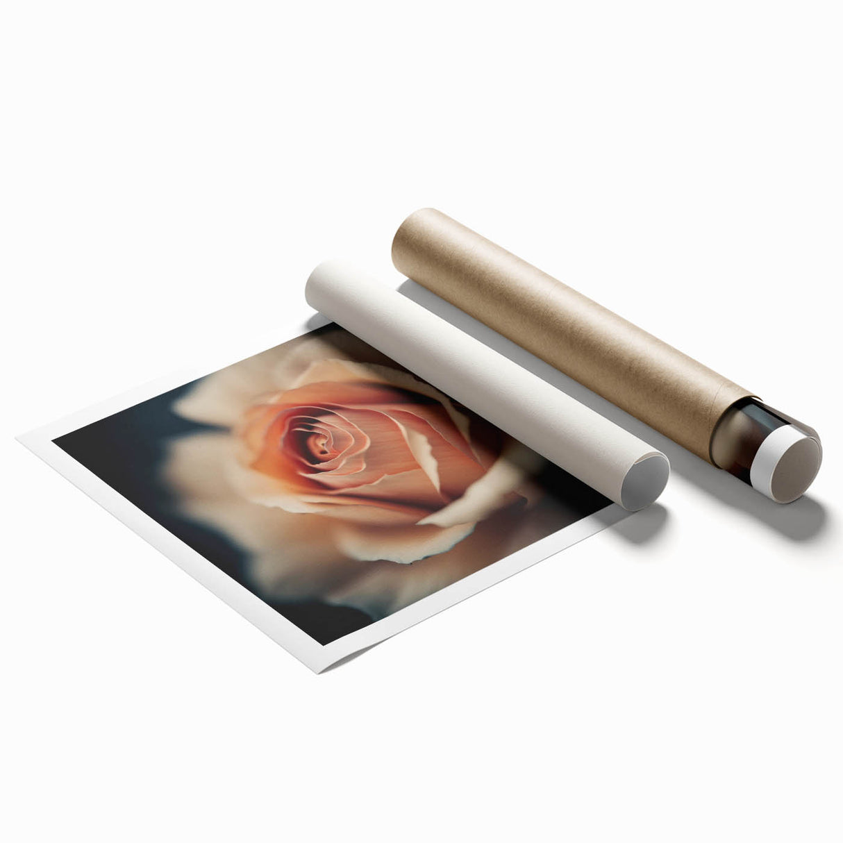 Elegant Rose Living Room Wall Art – Large Framed Floral Canvas