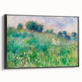Impressionist Meadow Wall Art - Renoir’s Lush Green Landscape Print
