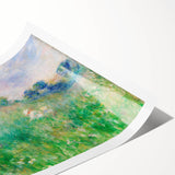 Impressionist Meadow Wall Art - Renoir’s Lush Green Landscape Print