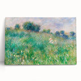 Impressionist Meadow Wall Art - Renoir’s Lush Green Landscape Print