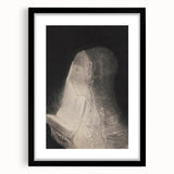 Mystical Black and White Wall Art - The Book of Light by Odilon Redon