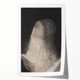 Mystical Black and White Wall Art - The Book of Light by Odilon Redon