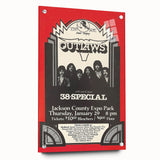 Outlaws Concert Poster - Retro Art for Classic Rock Fans